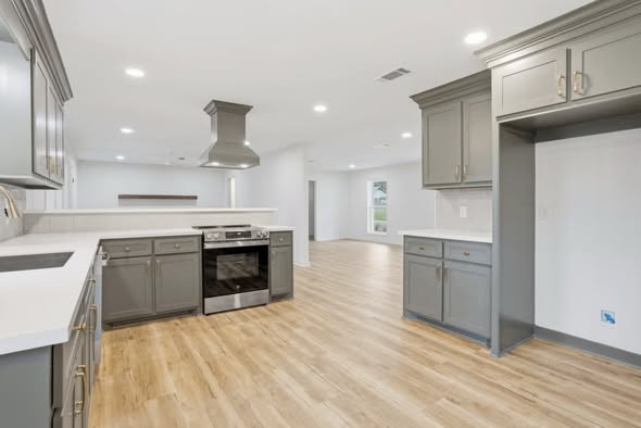 Kitchen flooring with clean natural finish by AVS Flooring